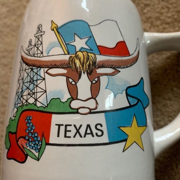 Vintage Texas Ceramic Mug - Picture 2 of 5